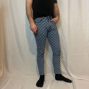 Checkered Jeans